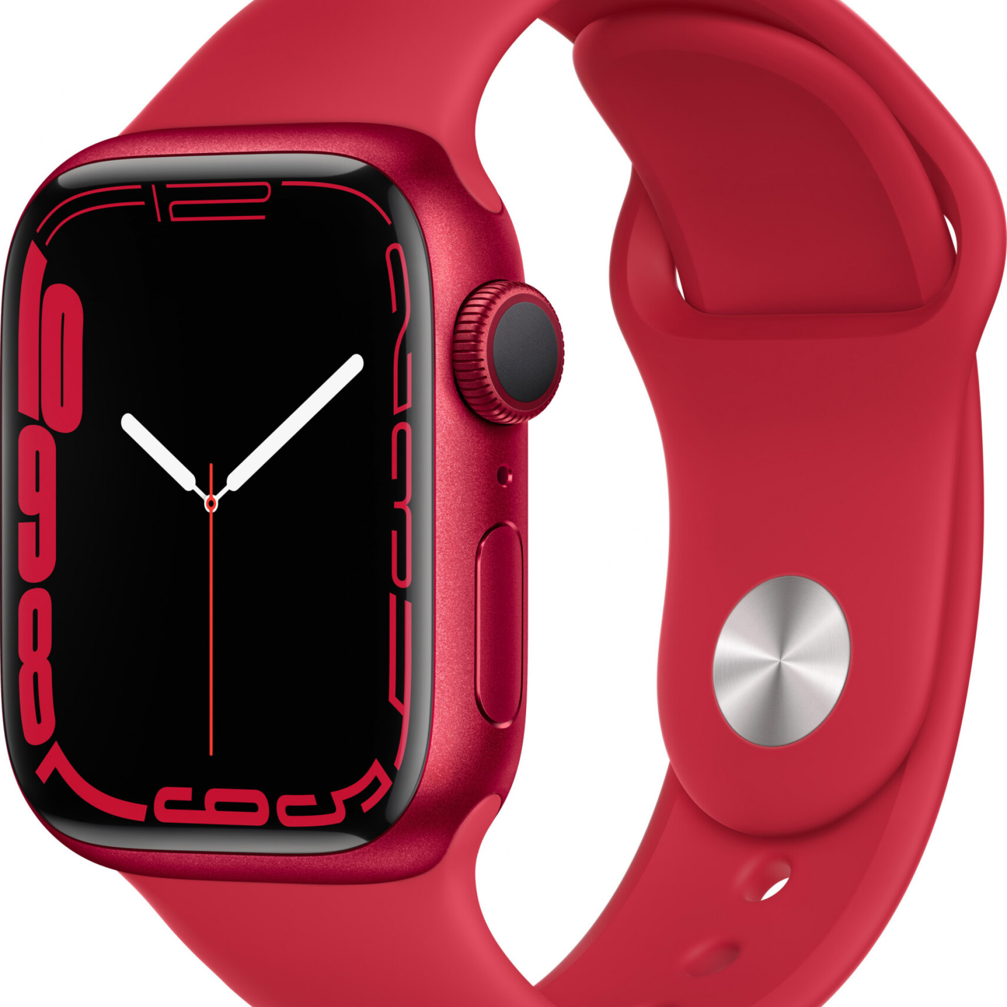 Apple Watch Series 7 GPS 45mm PRODUCT RED Aluminum Case With PRODUCT RED Sport Band (MKN93)